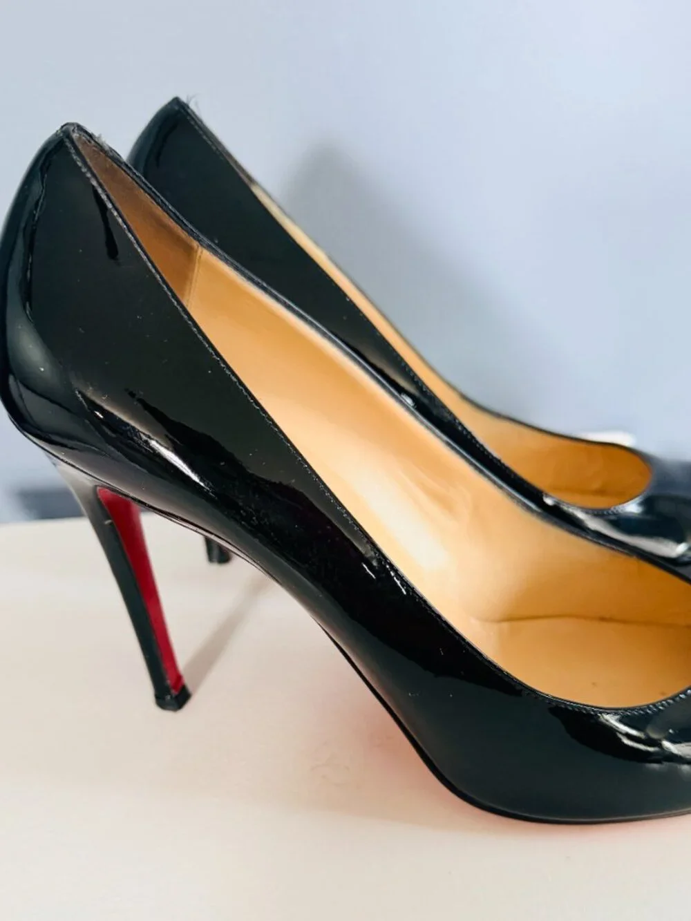 Christian Louboutin Black Patent Leather Pumps Heels – EU 42.5